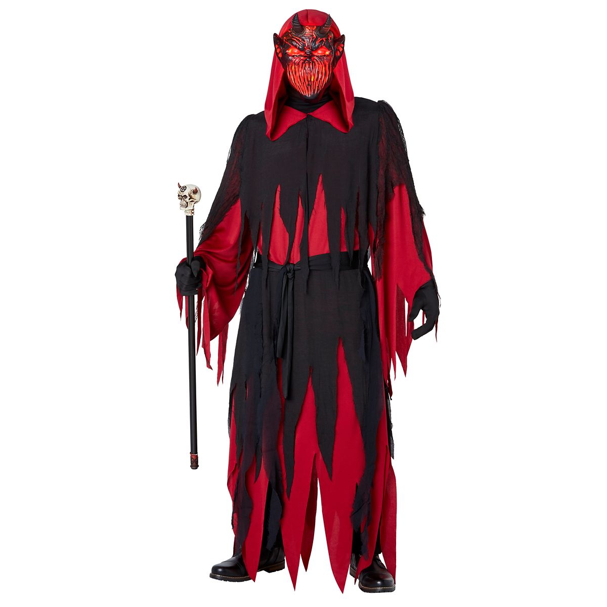 Adult Light-Up Devil Costume RED