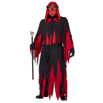 Adult Light-Up Devil Costume RED
