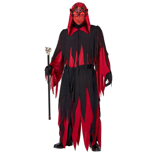 Adult Light-Up Devil Costume RED