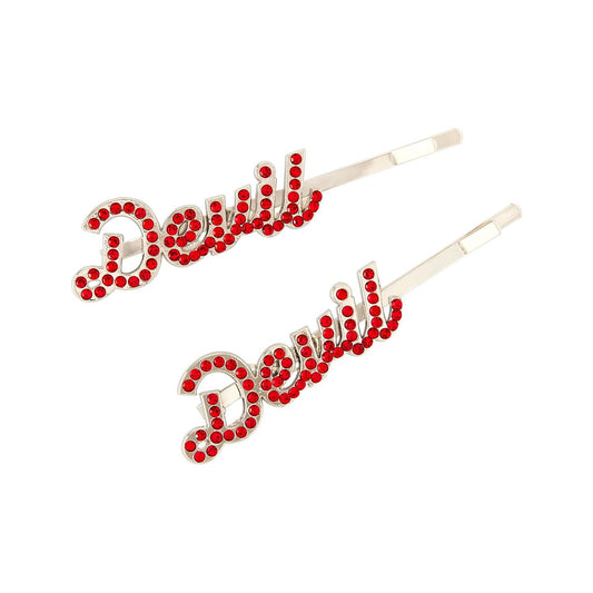 Red Devil Hair Clips WHITE LIGHT RIGHT
