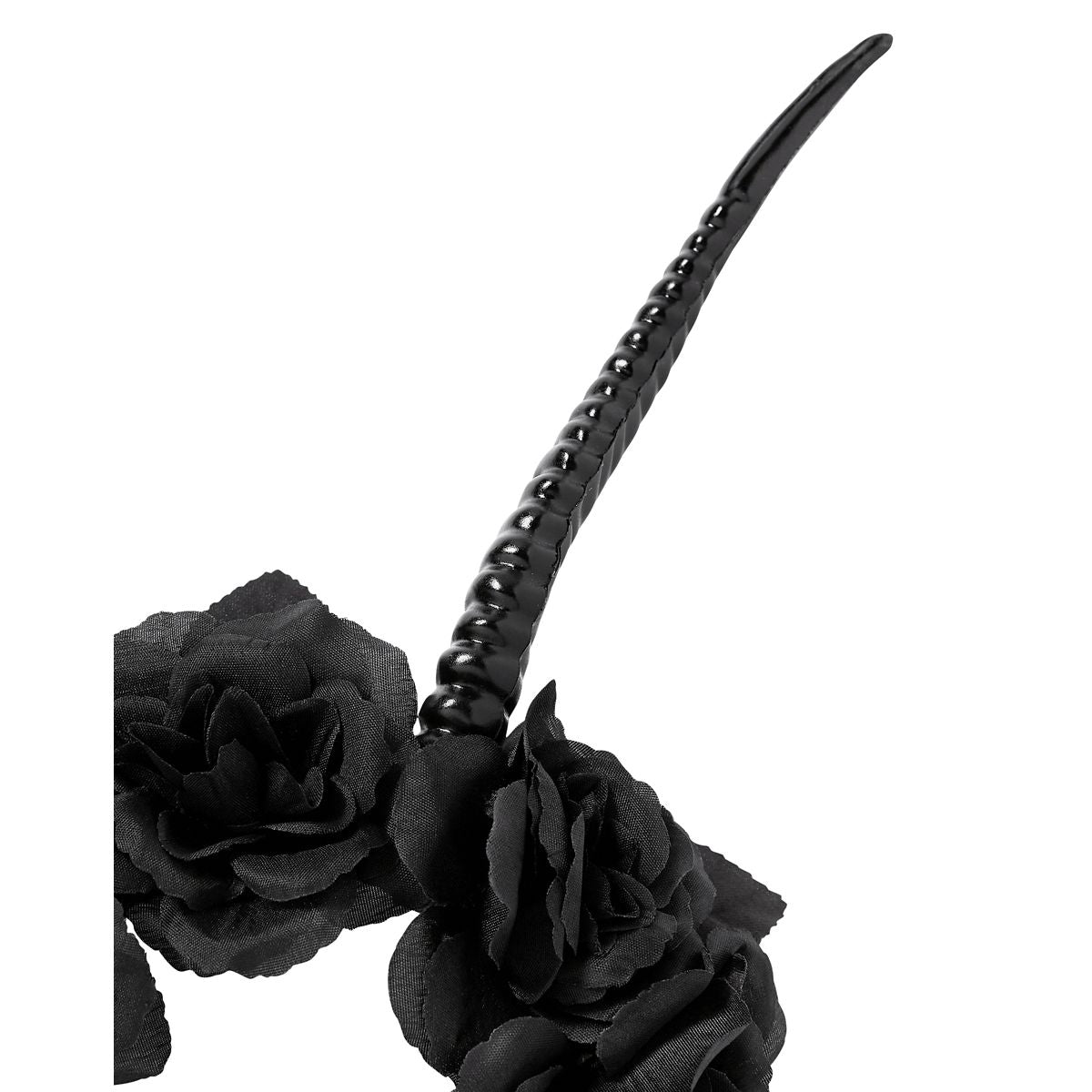 Devil Flower Headband BLACK AND RED