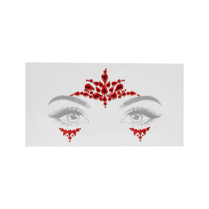 Red Devil Jewel Face Decal RED