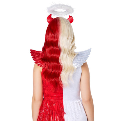 Heat Resistant Angel and Devil Split Wig