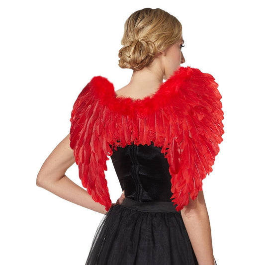 Red Feather Devil Wings RED