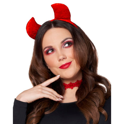Adult Red Velvet Devil Costume Kit RED