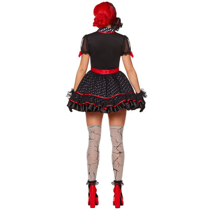 Adult Twisted Doll Costume BLACK