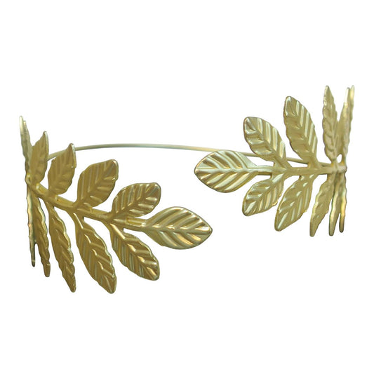 Goldtone Leaf Arm Cuff GOLD
