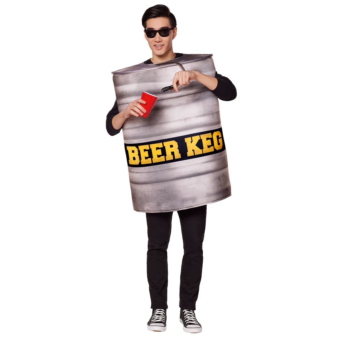 Adult Beer Keg Costume GRAY
