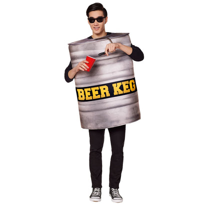 Adult Beer Keg Costume GRAY