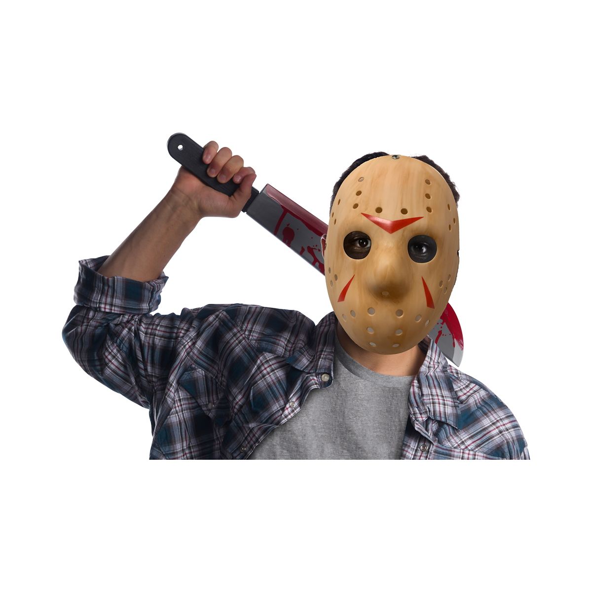 Jason Voorhees Half Mask and Machete Kit - Friday the 13th