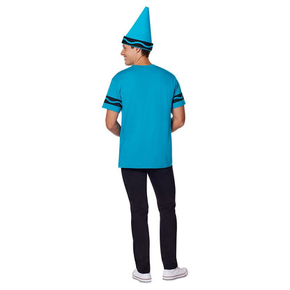 Adult Cerulean Crayon Costume Kit - Crayola BLUE