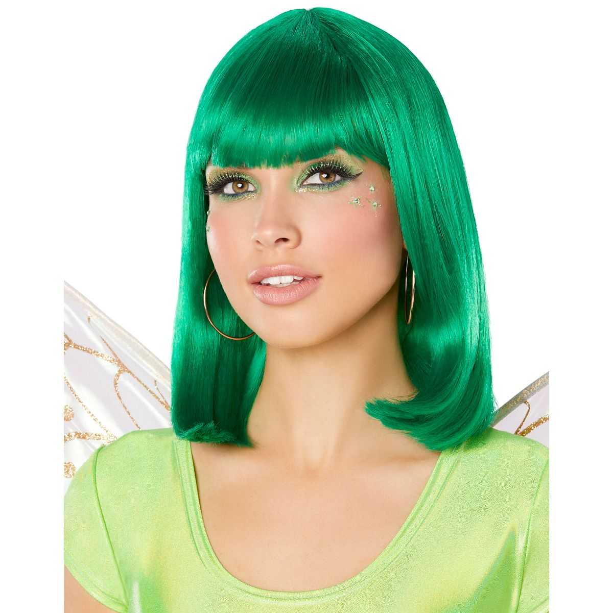 Green Pageboy Wig GREEN