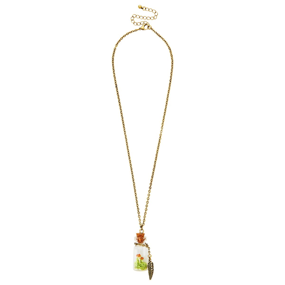 Mushroom Bottle Jewelry Set GREEN - MULTI