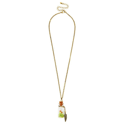 Mushroom Bottle Jewelry Set GREEN - MULTI