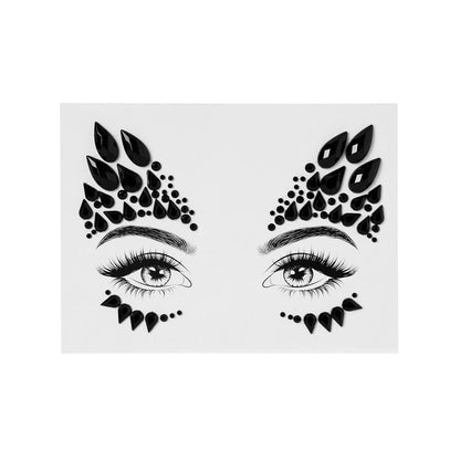 Black Jewel Face Decal BLACK