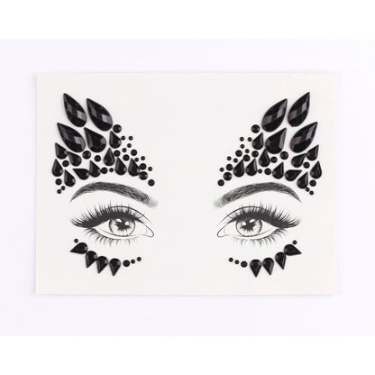 Black Jewel Face Decal BLACK