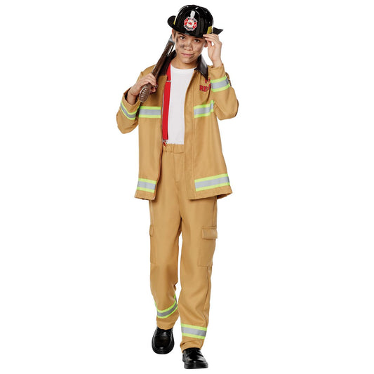 Kids Firefighter Costume YELLOW