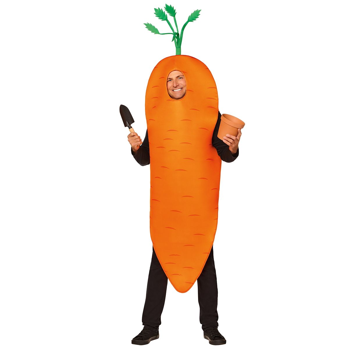 Adult 3D Carrot Costume ORANGE