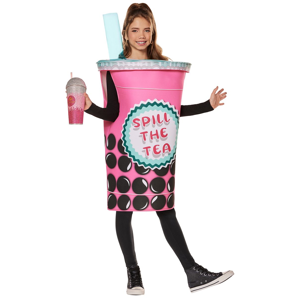Kids Bubble Tea Costume WHITE