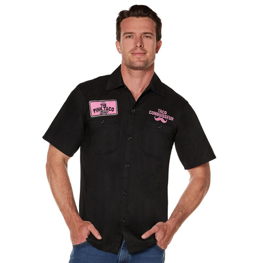 The Pink Taco Shop Work Shirt BLACK