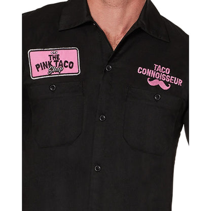 The Pink Taco Shop Work Shirt BLACK