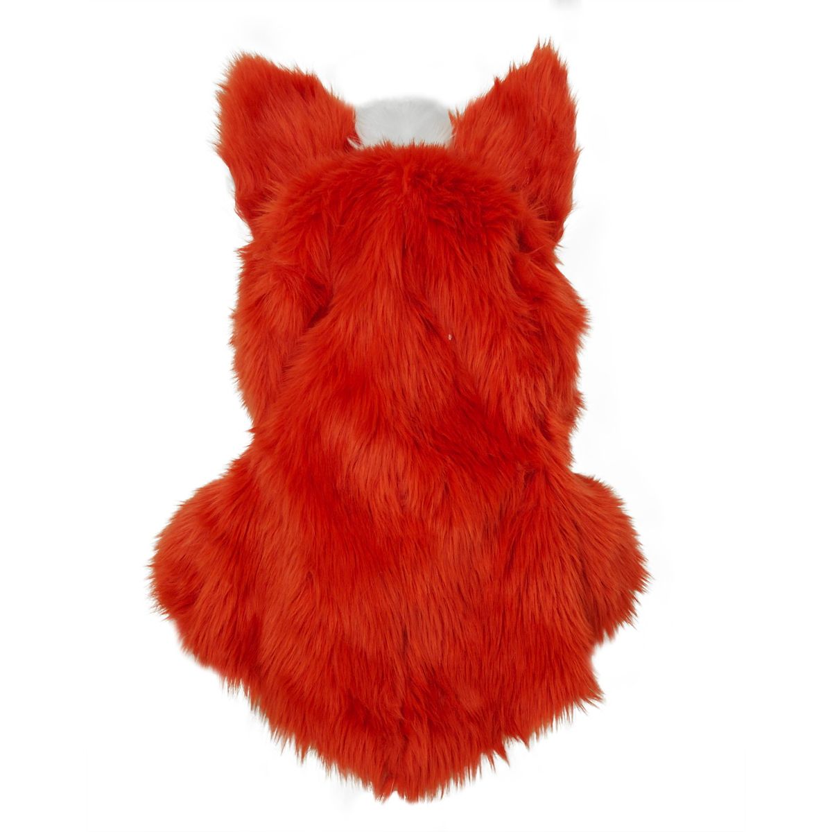 Orange Fox Furry Head Full Mask ORANGE