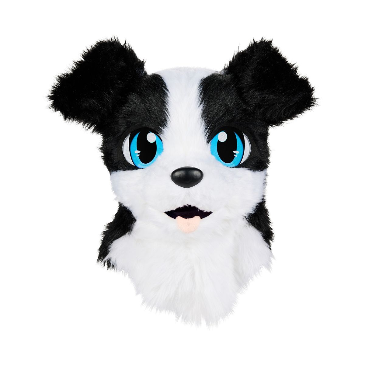 Dog Furry Mask BLACK AND WHITE
