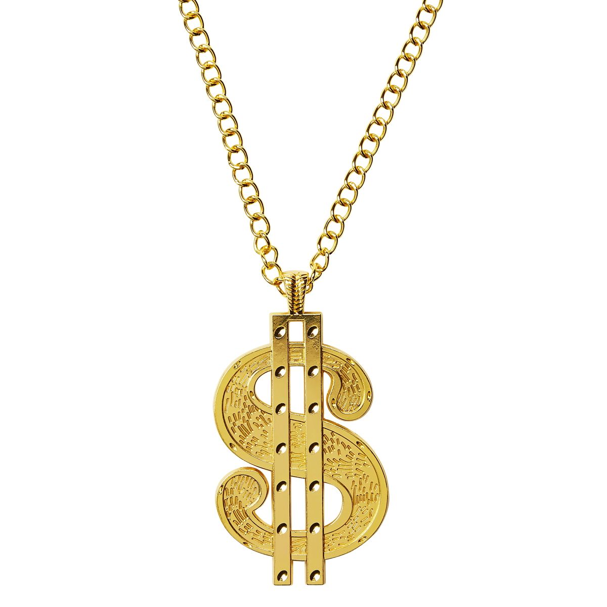 Gold Dollar Sign Necklace