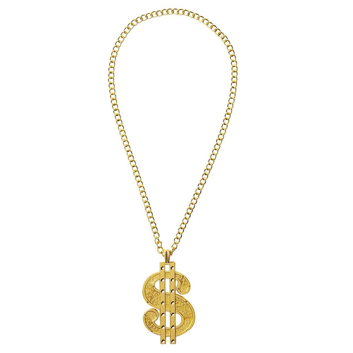 Gold Dollar Sign Necklace