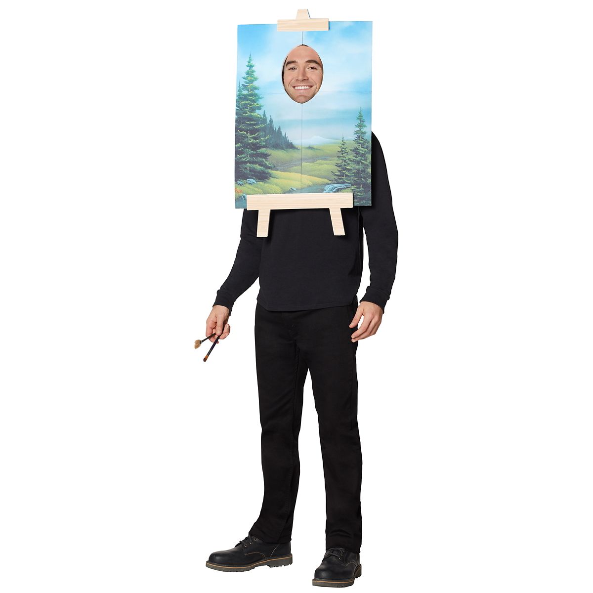 Adult Bob Ross Painting Costume - Firefly MULTI-COLOR