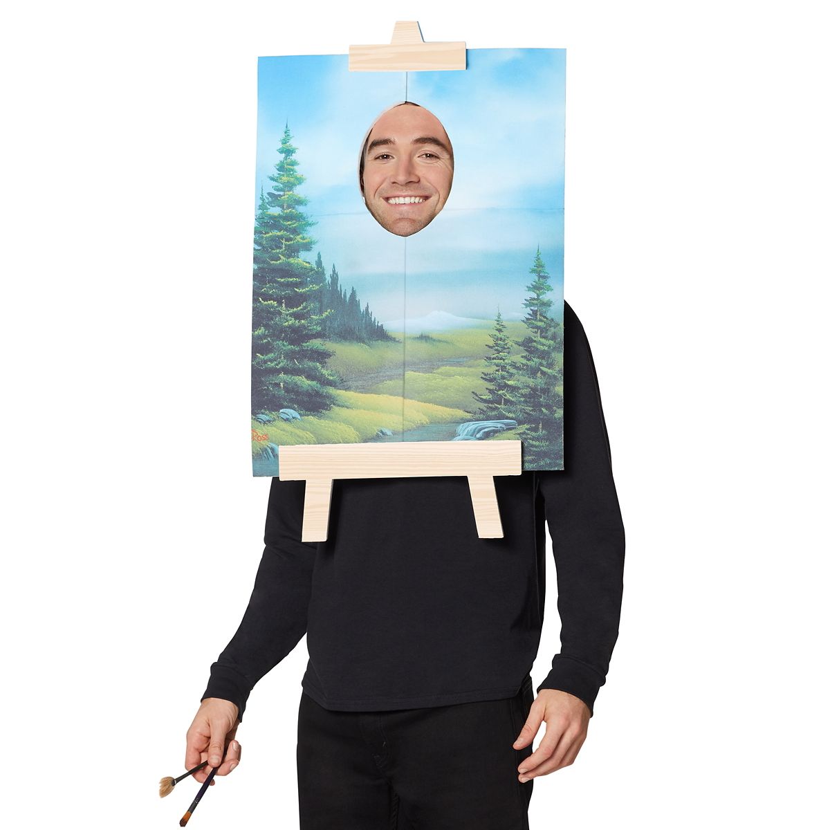 Adult Bob Ross Painting Costume - Firefly MULTI-COLOR