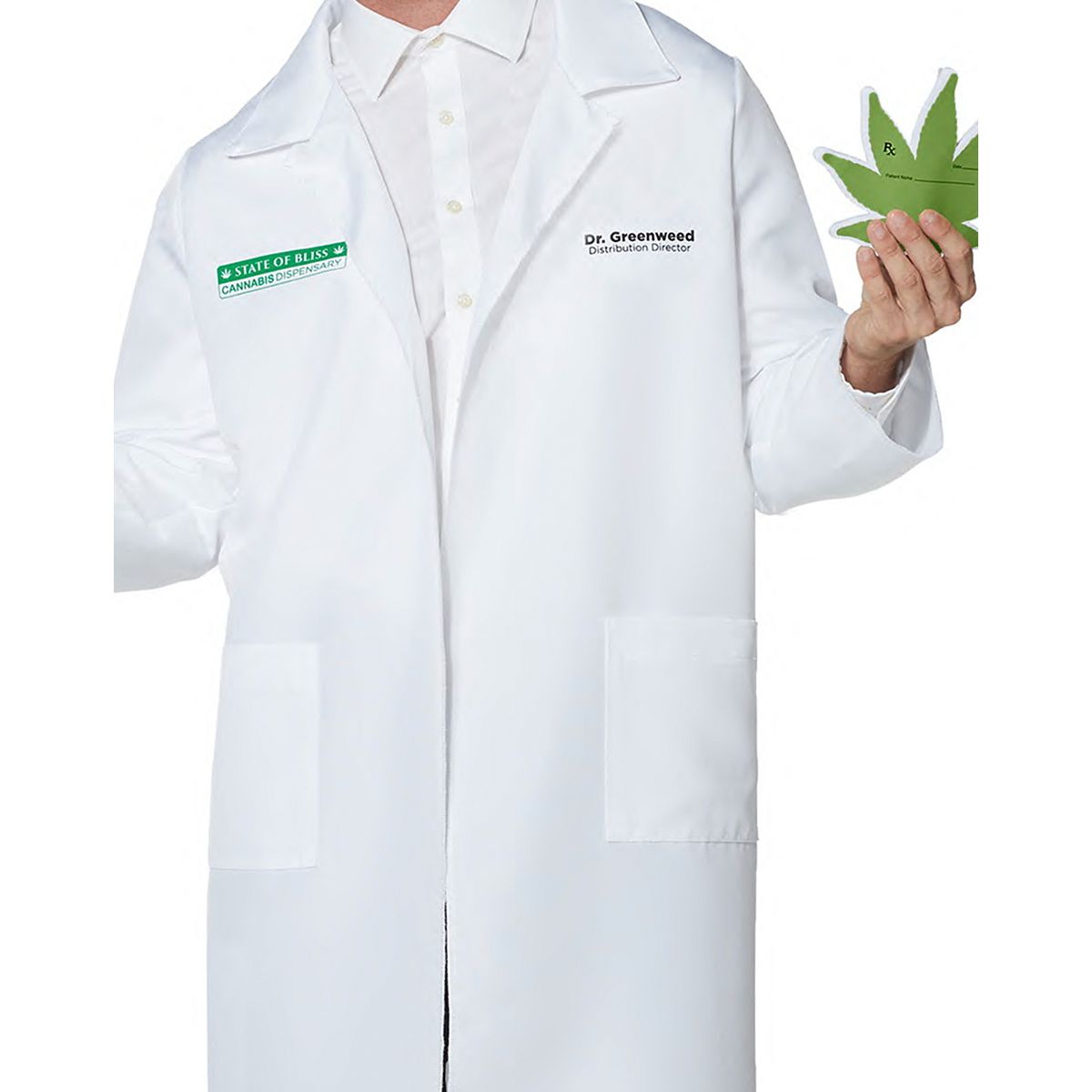 Adult Dr. Greenweed Costume WHITE
