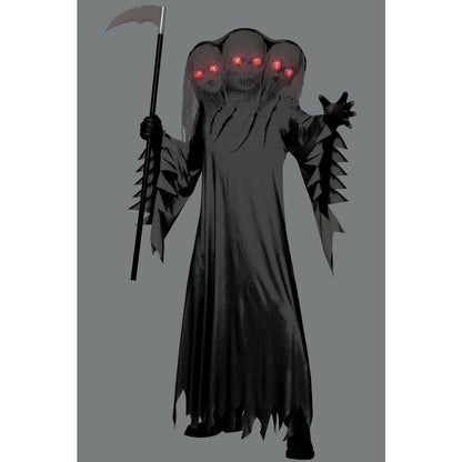 Adult Light-Up Three Headed Ghostly Soul Costume GRAY