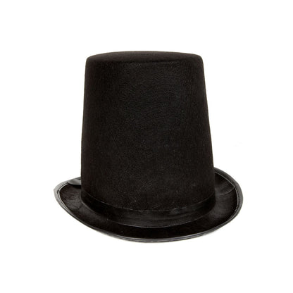 Tall Black Top Hat BLACK