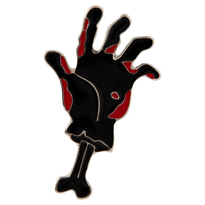 Bloody Horror Pin Set - 4 Pack BLACK AND RED
