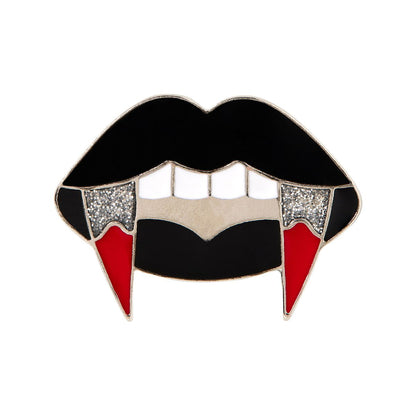 Bloody Horror Pin Set - 4 Pack BLACK AND RED