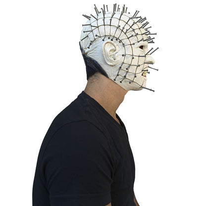 Adult Hellraiser Pinhead Full Mask WHITE/GREY