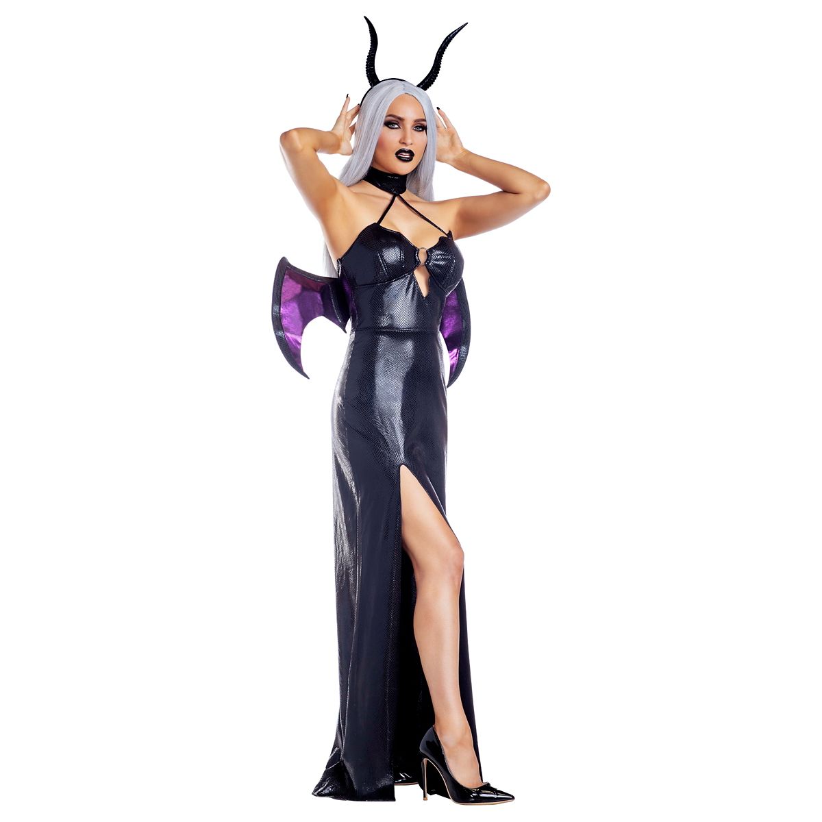 Adult Sexy Dark Devil Costume BLACK