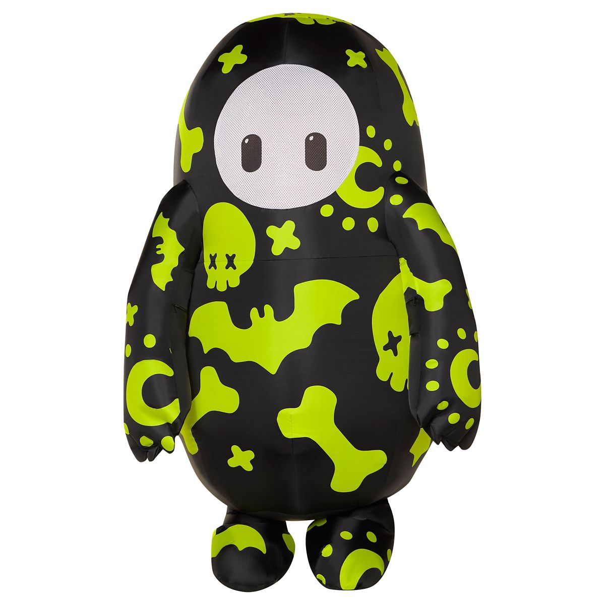 Kids Glow in the Dark Spooky Doodles Inflatable Costume - Fall Guys BLACK