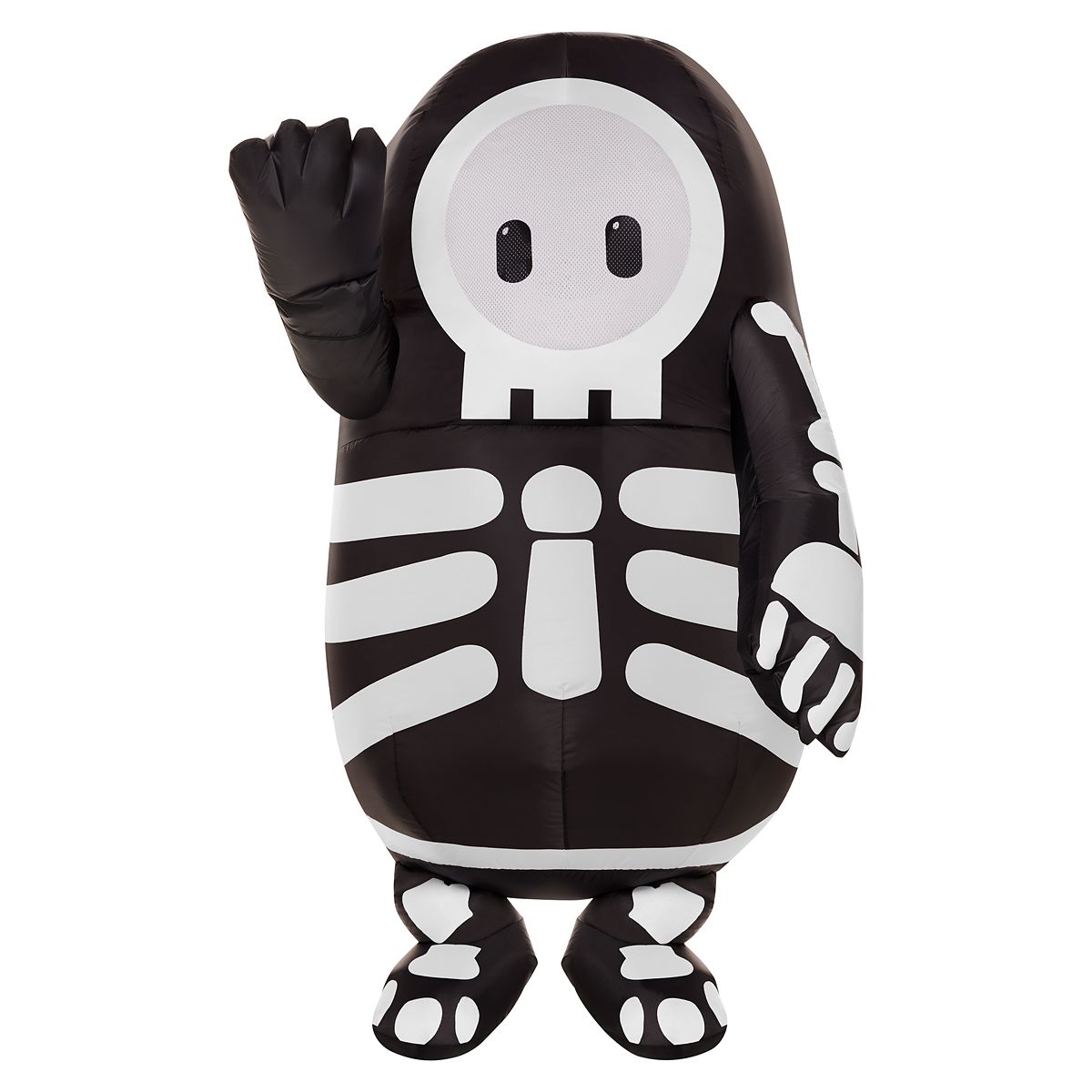 Kids Inflatable Skelly Costume - Fall Guys BLACK AND WHITE