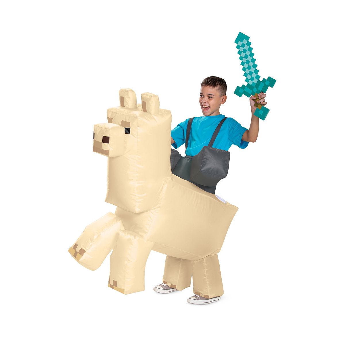 Inflatable Llama Costume - Minecraft BEIGE