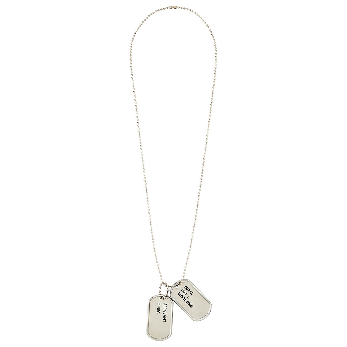 Dog Tag Necklaces SILVER