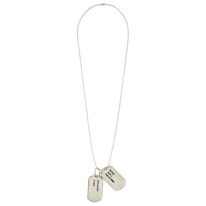 Dog Tag Necklaces SILVER