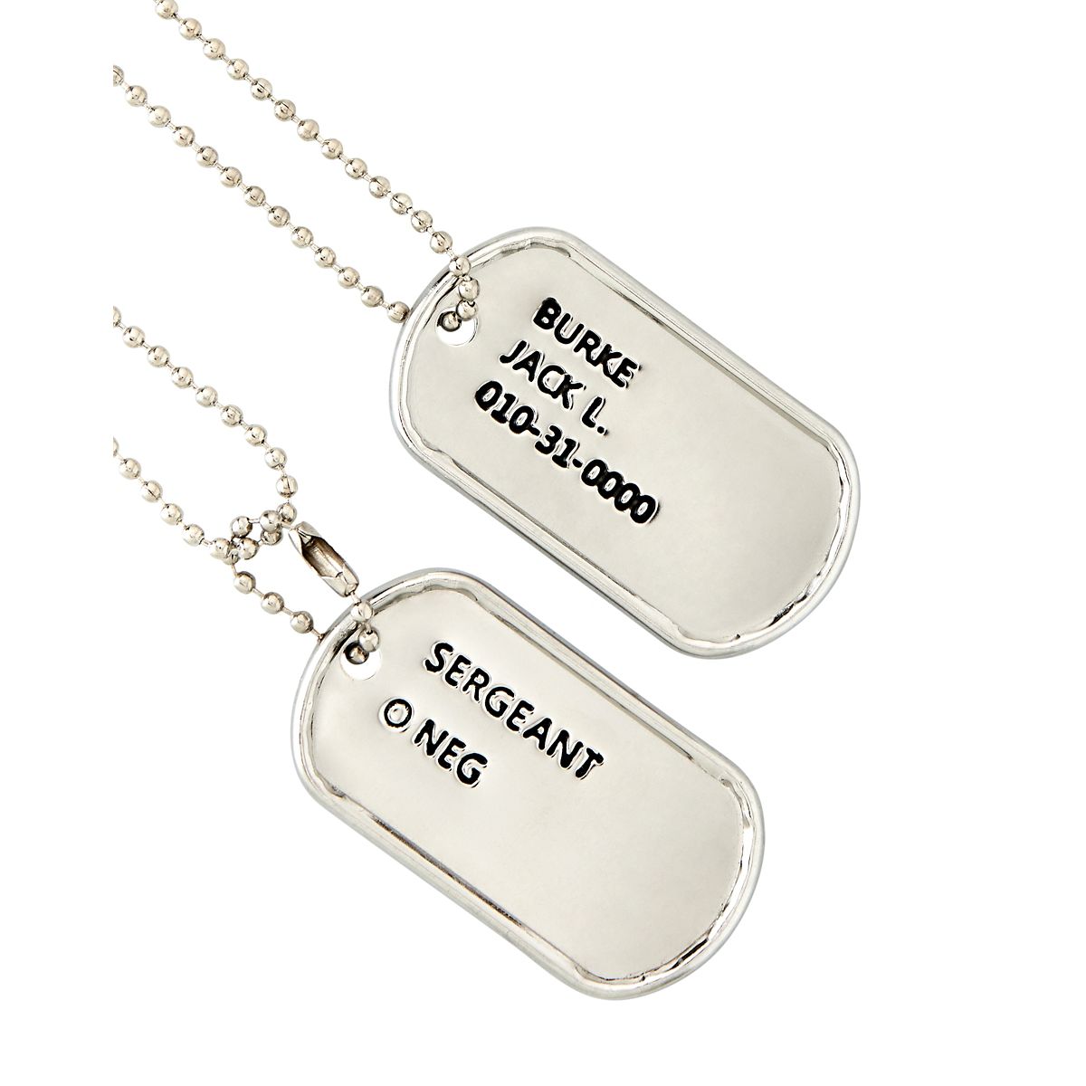 Dog Tag Necklaces SILVER