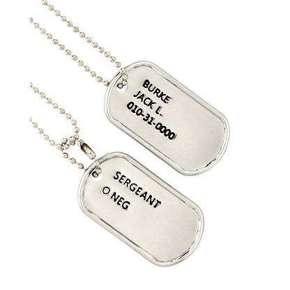 Dog Tag Necklaces SILVER
