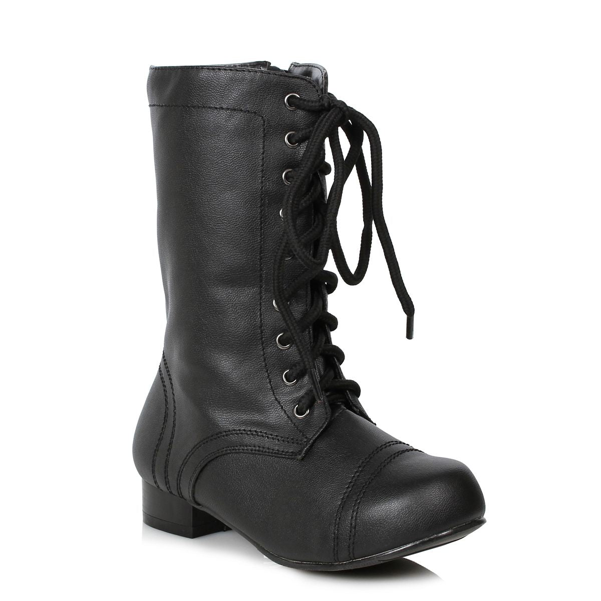 Kids Black Combat Boots BLACK