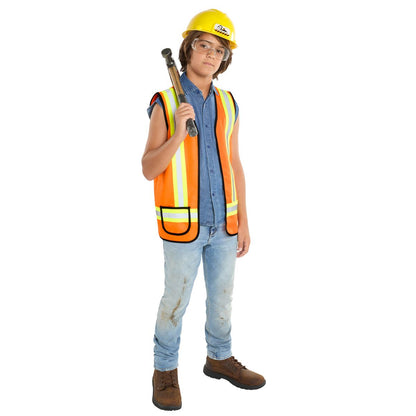 Kids Construction Worker Costume Kit MULTI-COLOR