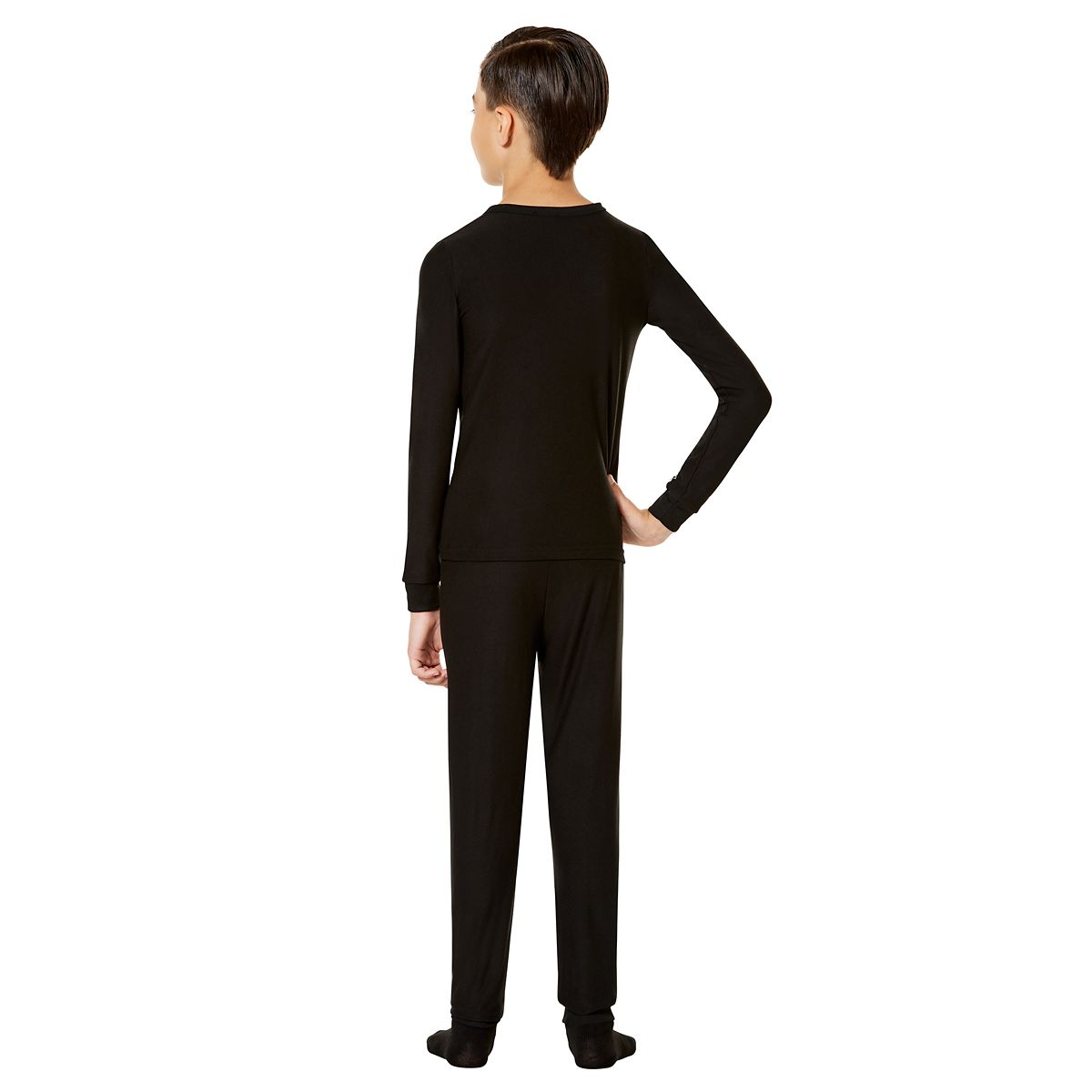 Kids Skeleton Pajama Set BLACK