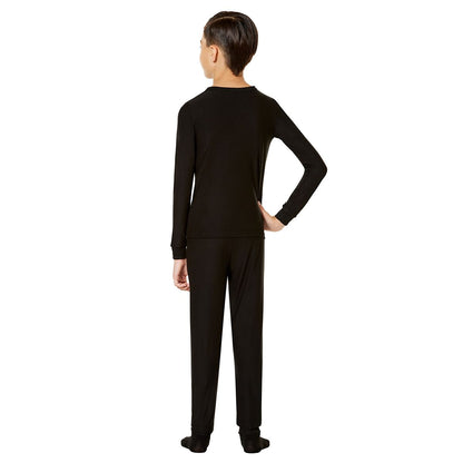 Kids Skeleton Pajama Set BLACK