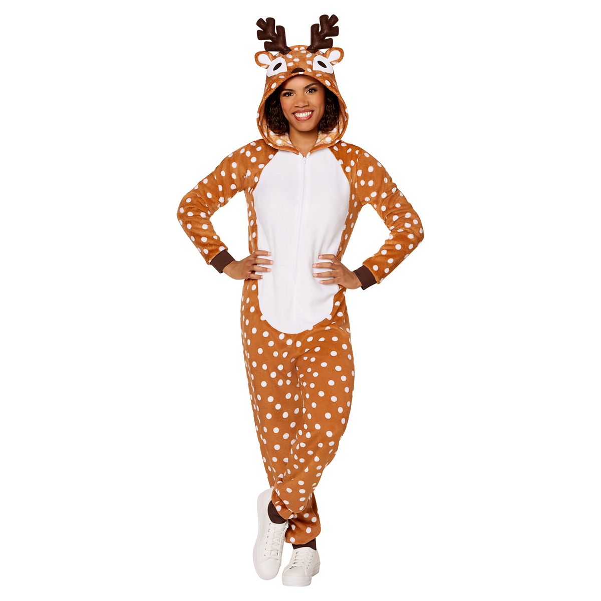 Adult Deer Jumpsuit BROWN
